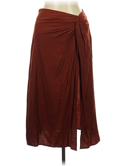 Pre-owned Lulus Formal Skirt In Burgundy