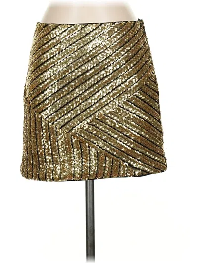 Pre-owned Lulus Formal Skirt In Gold