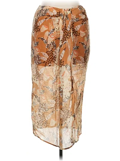 Pre-owned Lulus Formal Skirt In Tan