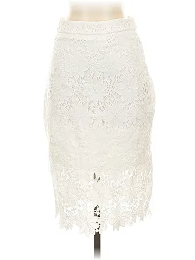 Pre-owned Lulus Formal Skirt In White