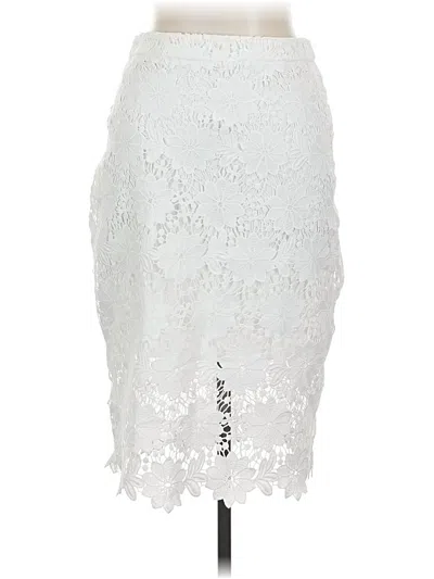 Pre-owned Lulus Formal Skirt In White
