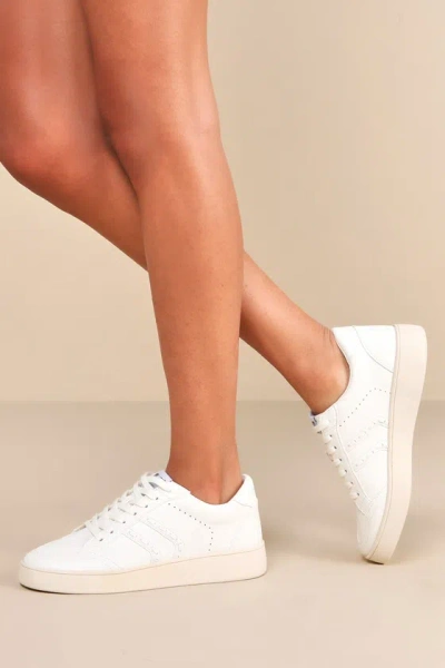 Lulus Galdesa White Lace-up Sneakers