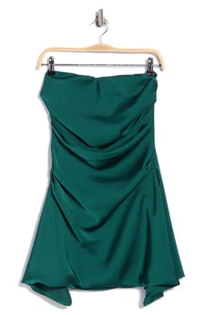 Lulus Guinevere Strapless Minidress In Green