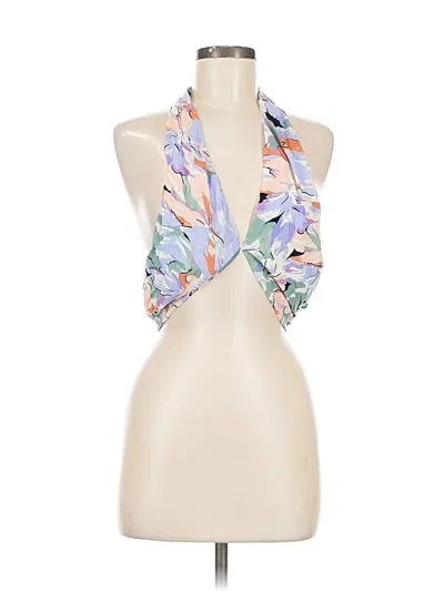 Lulus Halter Top Purple Halter Neckline Tops In Multi