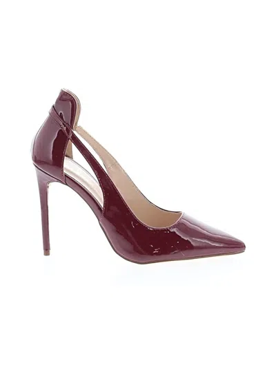 Pre-owned Lulus Heels In Burgundy