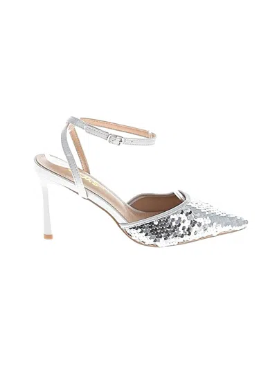 Pre-owned Lulus Heels In Silver