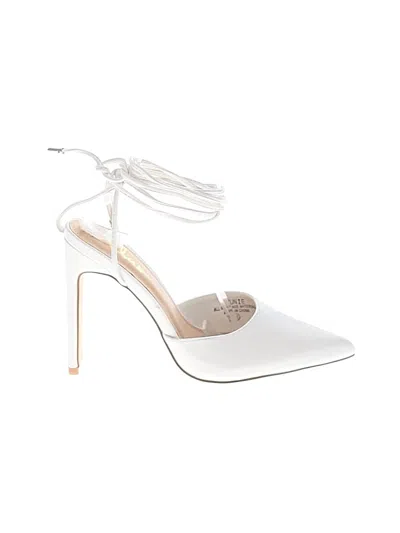 Pre-owned Lulus Heels In White