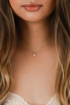 Lulus Hidden Gem 14kt Gold Rhinestone Necklace In Gold