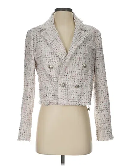 Pre-owned Lulus Jacket In Silver