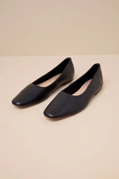 Lulus Jordane Black Ballet Flats