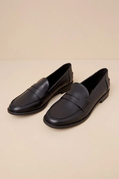 Lulus Julius Black Loafer Flats