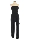 Lulus Edith Black Strapless Jumpsuit In Black