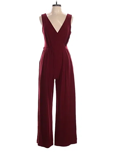 Pre-owned Lulus Jumpsuit In Burgundy