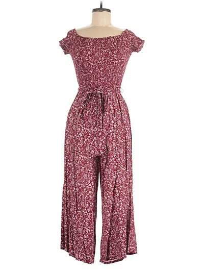 Pre-owned Lulus Jumpsuit In Burgundy