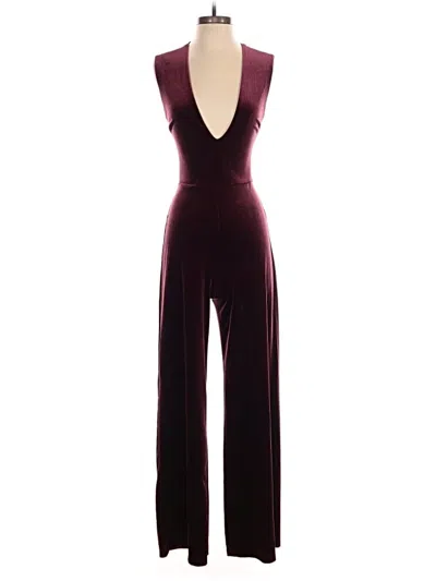 Pre-owned Lulus Jumpsuit In Burgundy