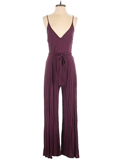 Pre-owned Lulus Jumpsuit In Burgundy