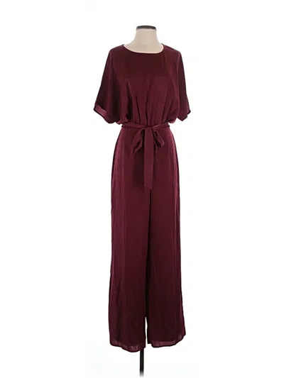 Pre-owned Lulus Jumpsuit In Burgundy