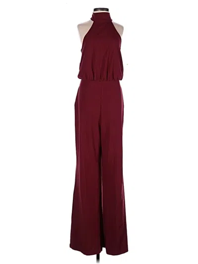 Pre-owned Lulus Jumpsuit In Burgundy