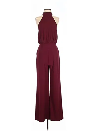 Pre-owned Lulus Jumpsuit In Burgundy