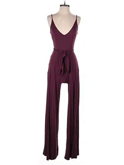 Pre-owned Lulus Jumpsuit In Burgundy