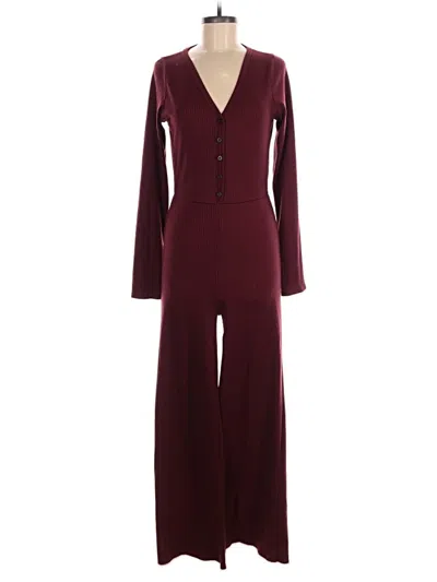 Pre-owned Lulus Jumpsuit In Burgundy