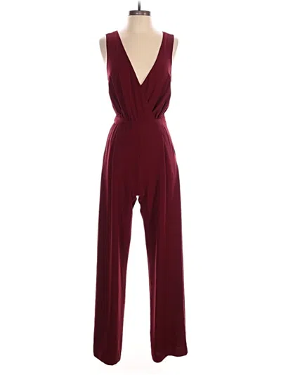 Pre-owned Lulus Jumpsuit In Burgundy