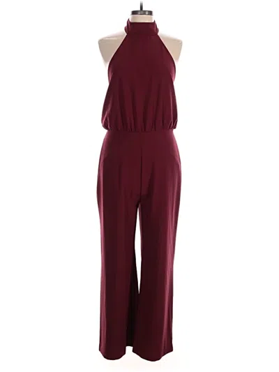 Pre-owned Lulus Jumpsuit In Burgundy