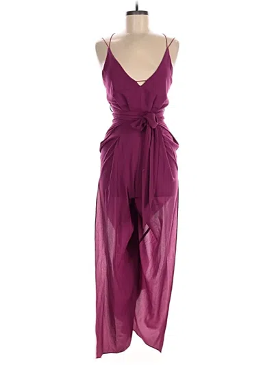 Pre-owned Lulus Jumpsuit In Burgundy