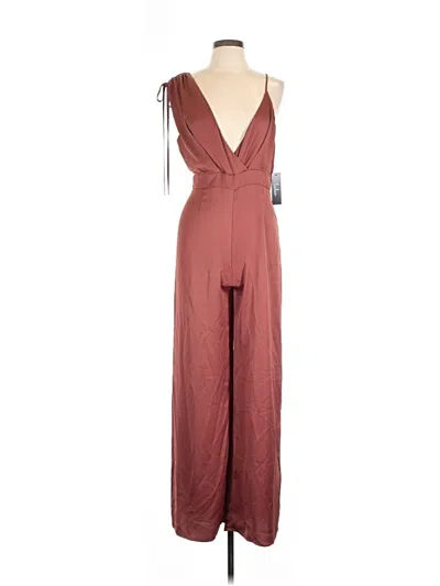 Pre-owned Lulus Jumpsuit In Burgundy