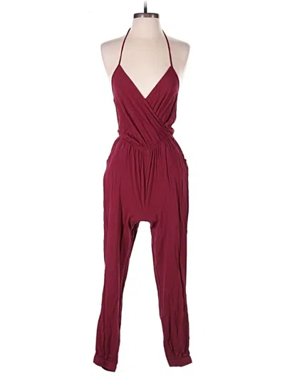Pre-owned Lulus Jumpsuit In Burgundy