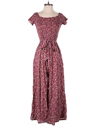 Pre-owned Lulus Jumpsuit In Burgundy