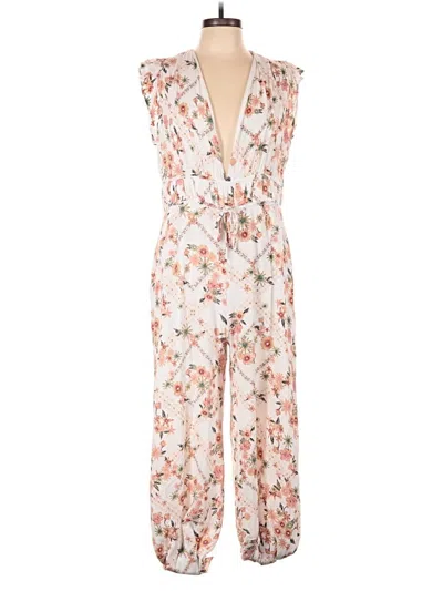Pre-owned Lulus Jumpsuit In Ivory