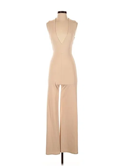 Pre-owned Lulus Jumpsuit In Tan