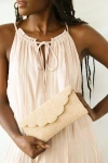 Lulus Junipero Champagne Beaded Clutch In Champagne