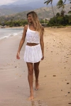Lulus Kailoa White Crochet Two-piece Swim Cover-up In White