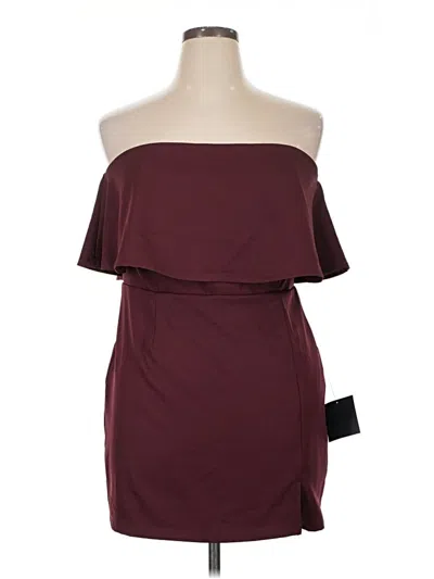 Pre-owned Lulus Kimono In Burgundy