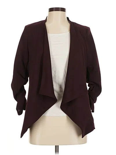 Pre-owned Lulus Kimono In Burgundy
