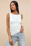 Lulus Linzia Mint Jersey Knit Asymmetrical Top