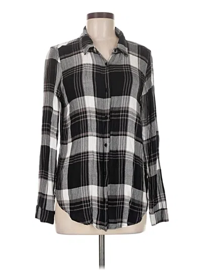 Pre-owned Lulus Long Sleeve Blouse In Black