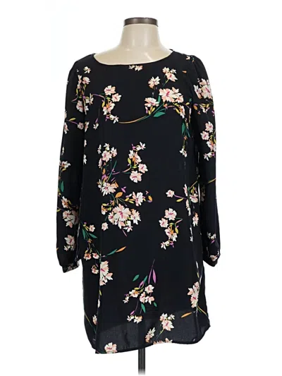 Pre-owned Lulus Long Sleeve Blouse In Black