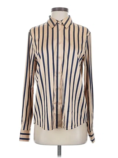 Pre-owned Lulus Long Sleeve Blouse In Ivory