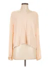 Lulus Long Sleeve Blouse In Neutral