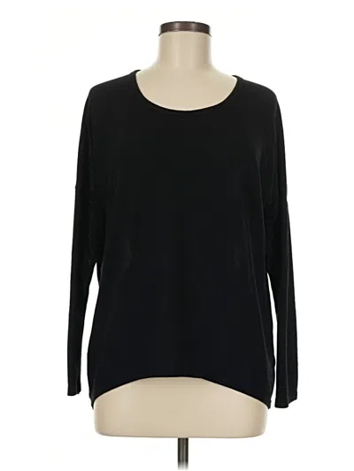 Pre-owned Lulus Long Sleeve Top Black Boatneck Tops