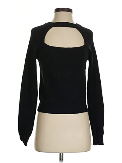 Pre-owned Lulus Long Sleeve Top Black Turtleneck Tops