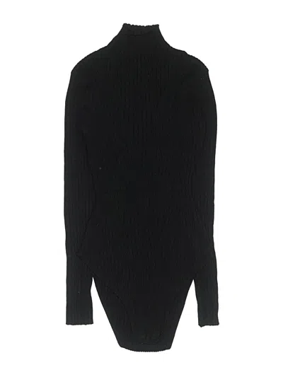 Pre-owned Lulus Long Sleeve Top Black Turtleneck Tops
