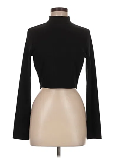Pre-owned Lulus Long Sleeve Top Black Turtleneck Tops
