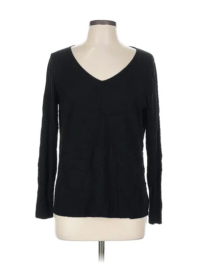 Pre-owned Lulus Long Sleeve Top Blue V Neck Tops