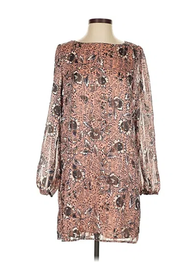 Pre-owned Lulus Long Sleeve Top Brown Boatneck Tops