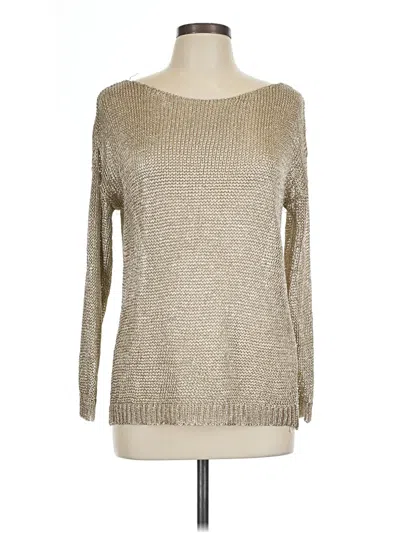 Pre-owned Lulus Long Sleeve Top Gold Boatneck Tops