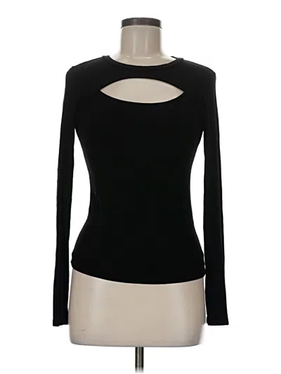 Pre-owned Lulus Long Sleeve T-shirt In Black